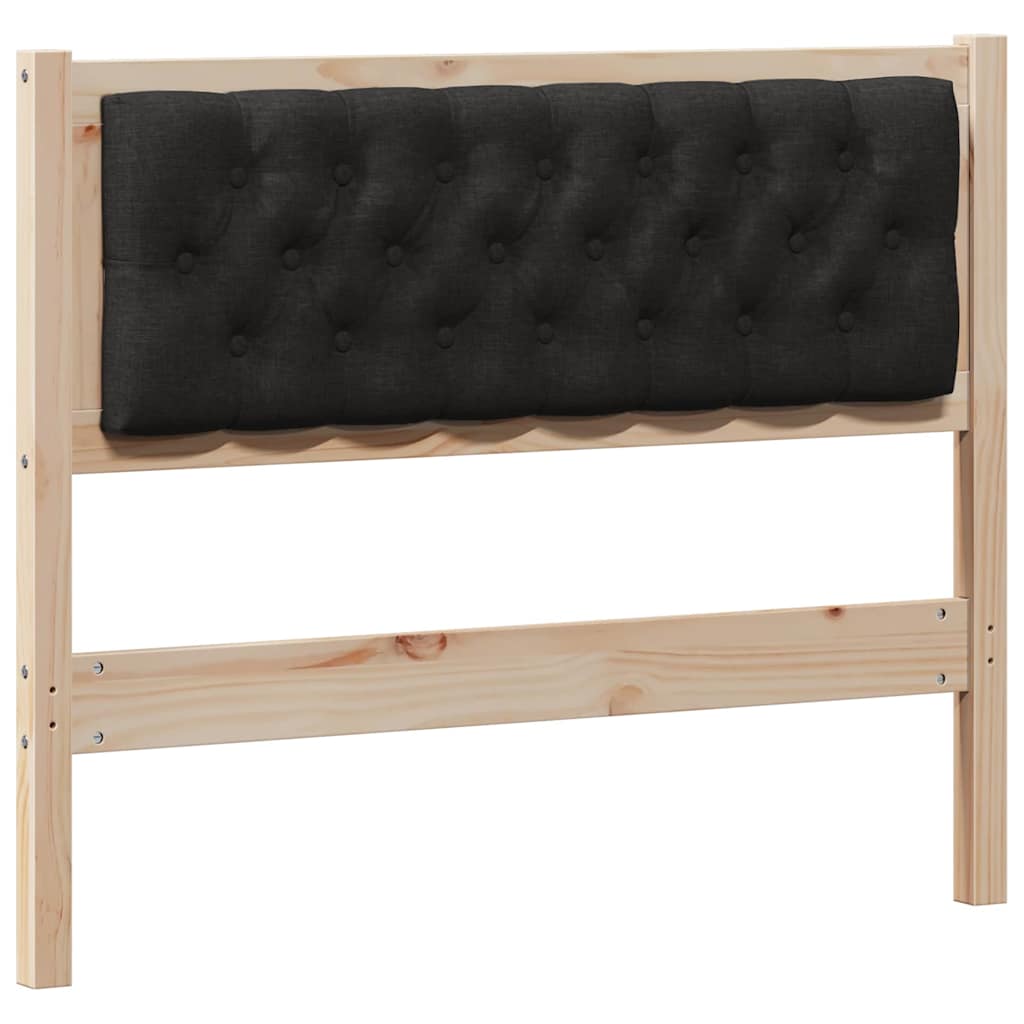 Kopfteil Sonstiges Braun und Schwarz 100 cm Massivholz Kiefer