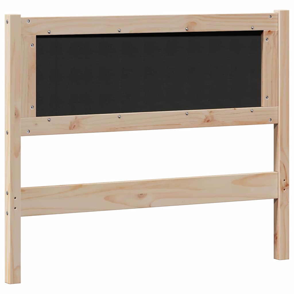 Kopfteil Sonstiges Braun und Schwarz 100 cm Massivholz Kiefer
