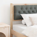 Kopfteil Sonstiges Braun und Dunkelgrau 90 cm Massivholz Kiefer