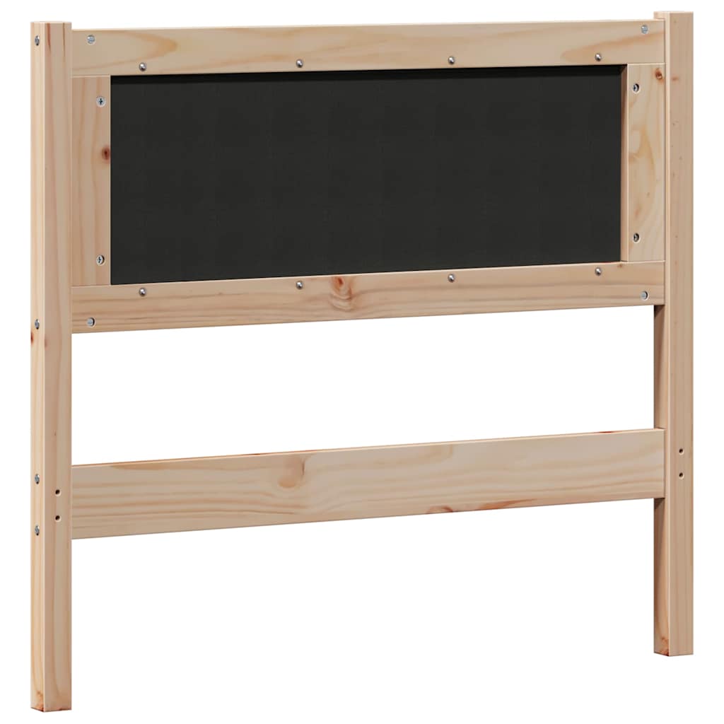 Kopfteil Sonstiges Braun und Schwarz 90 cm Massivholz Kiefer
