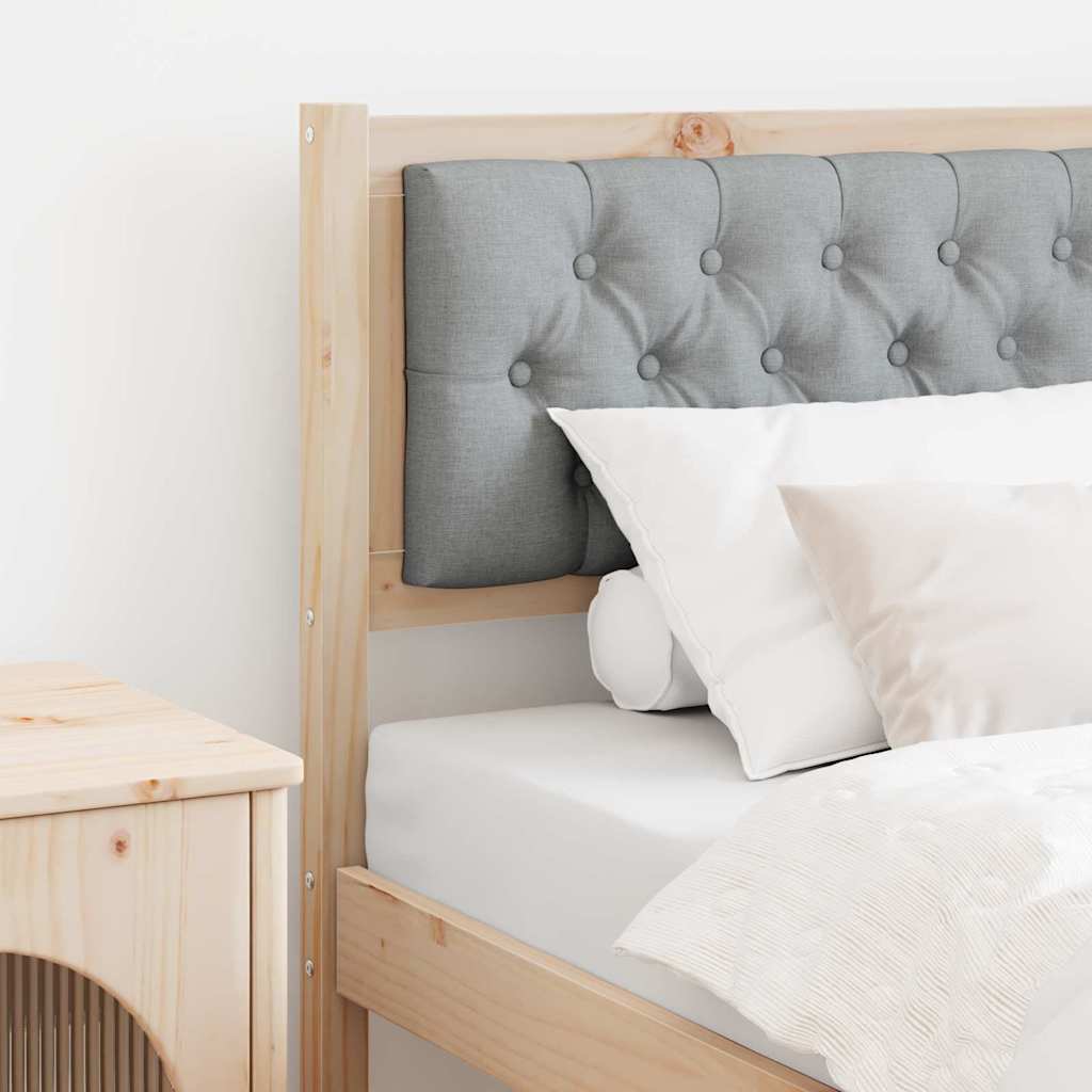 Kopfteil Sonstiges Braun und hellgrau 80 cm Massivholz Kiefer