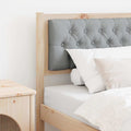 Kopfteil Sonstiges Braun und hellgrau 80 cm Massivholz Kiefer