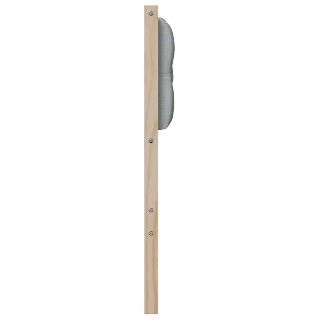Kopfteil Sonstiges Braun und hellgrau 80 cm Massivholz Kiefer