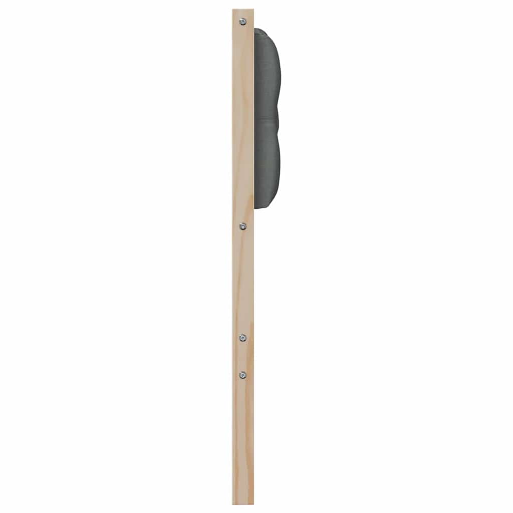 Kopfteil Sonstiges Braun und Dunkelgrau 80 cm Massivholz Kiefer