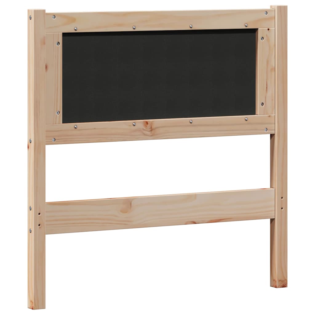 Kopfteil Sonstiges Braun und Schwarz 80 cm Massivholz Kiefer