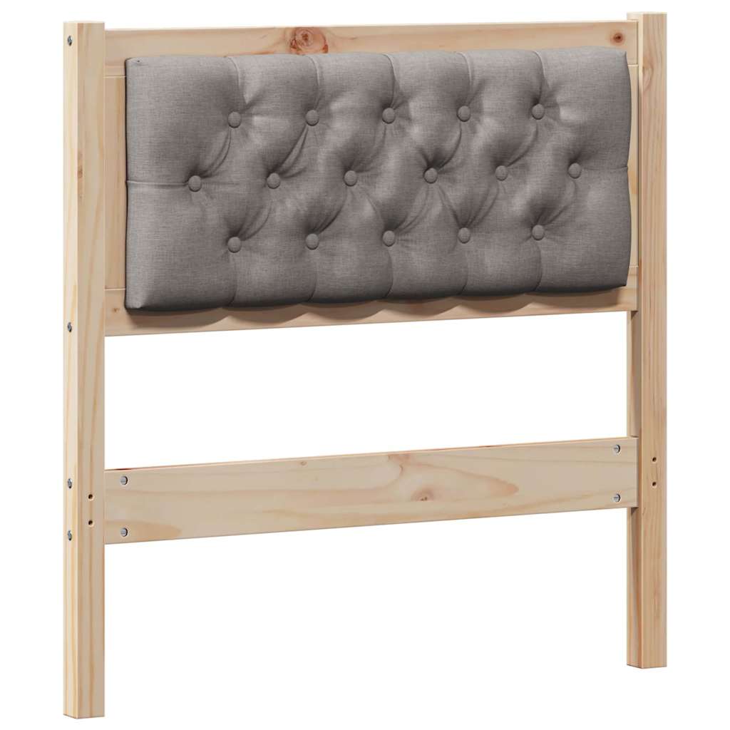 Kopfteil Sonstiges Braun und Taupe 75 cm Massivholz Kiefer