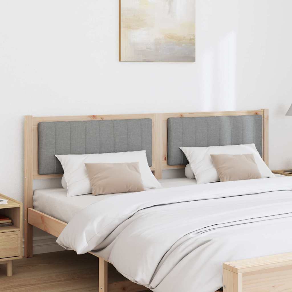 Gepolstertes Kopfteil Braun 180 cm Massives Kiefernholz