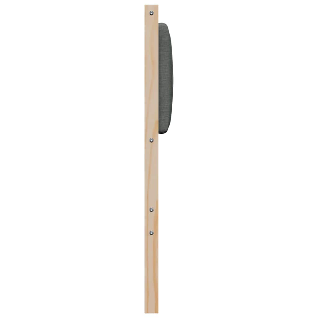 Gepolstertes Kopfteil Braun 160 cm Massives Kiefernholz