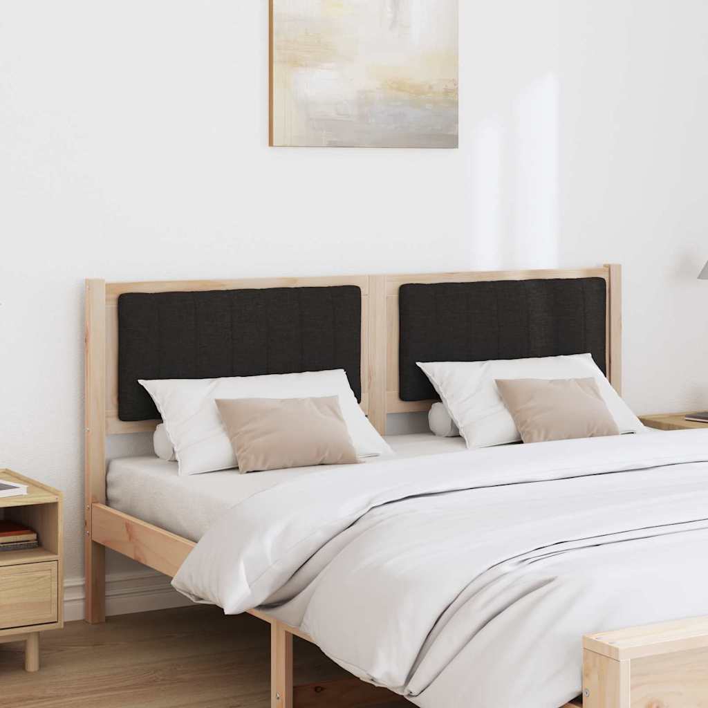 Gepolstertes Kopfteil Braun 150 cm Massives Kiefernholz