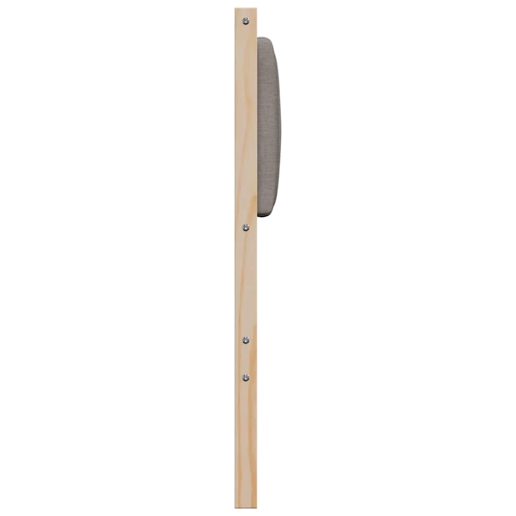 Gepolstertes Kopfteil Braun 150 cm Massives Kiefernholz