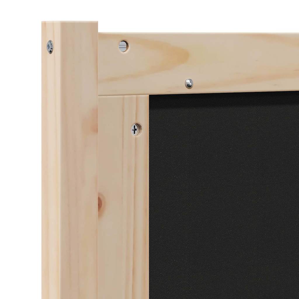 Gepolstertes Kopfteil Braun 140 cm Massives Kiefernholz