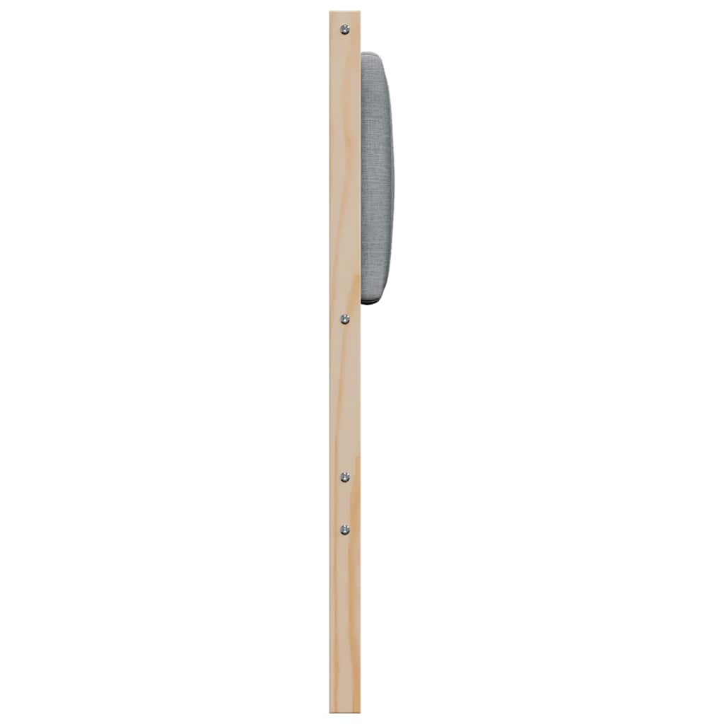Gepolstertes Kopfteil Braun 120 cm Massives Kiefernholz