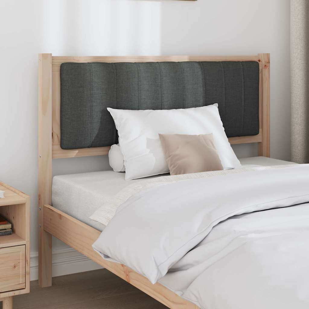 Gepolstertes Kopfteil Braun 100 cm Massives Kiefernholz