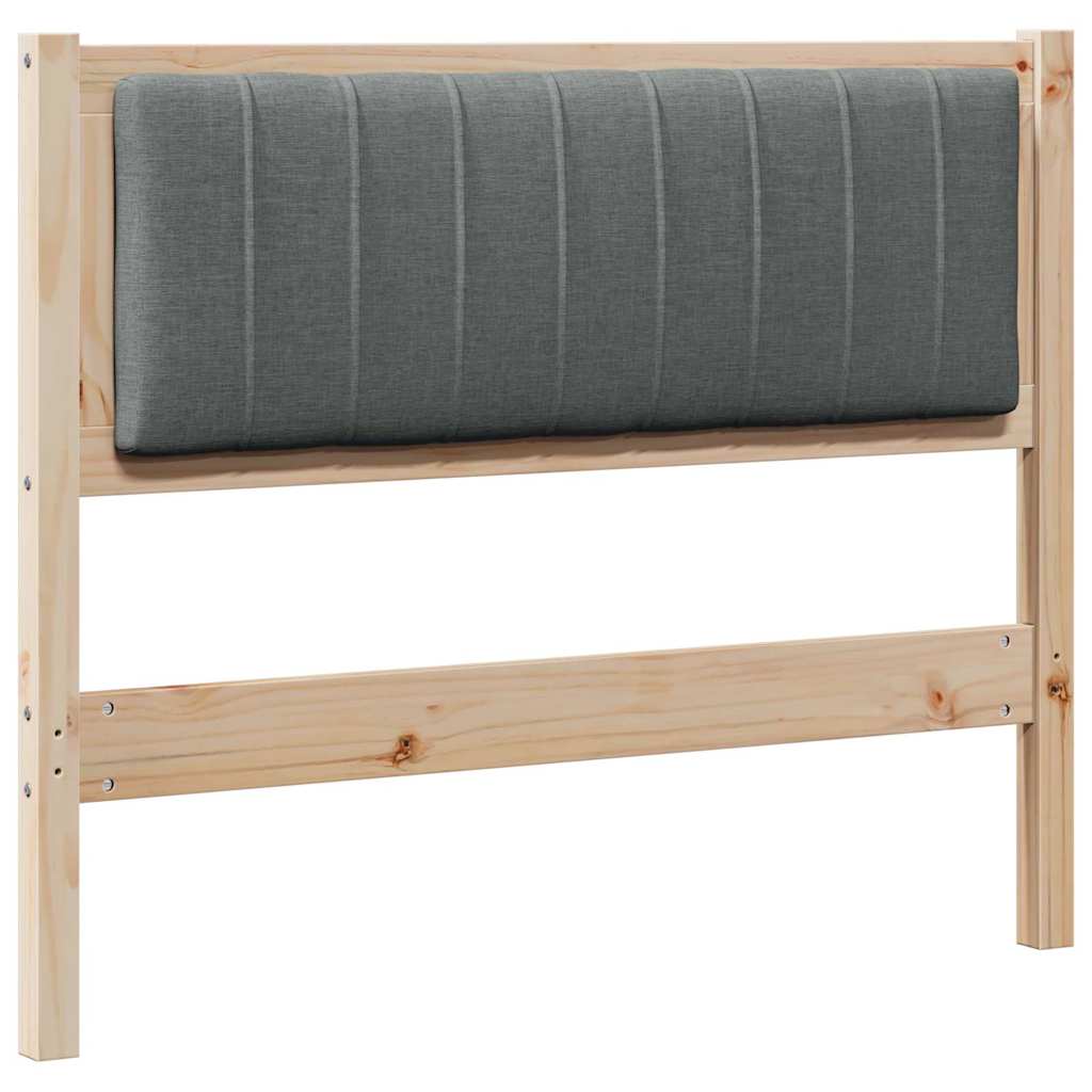 Gepolstertes Kopfteil Braun 100 cm Massives Kiefernholz