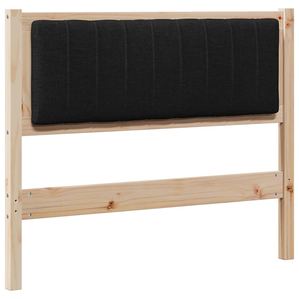 Gepolstertes Kopfteil Braun 100 cm Massives Kiefernholz
