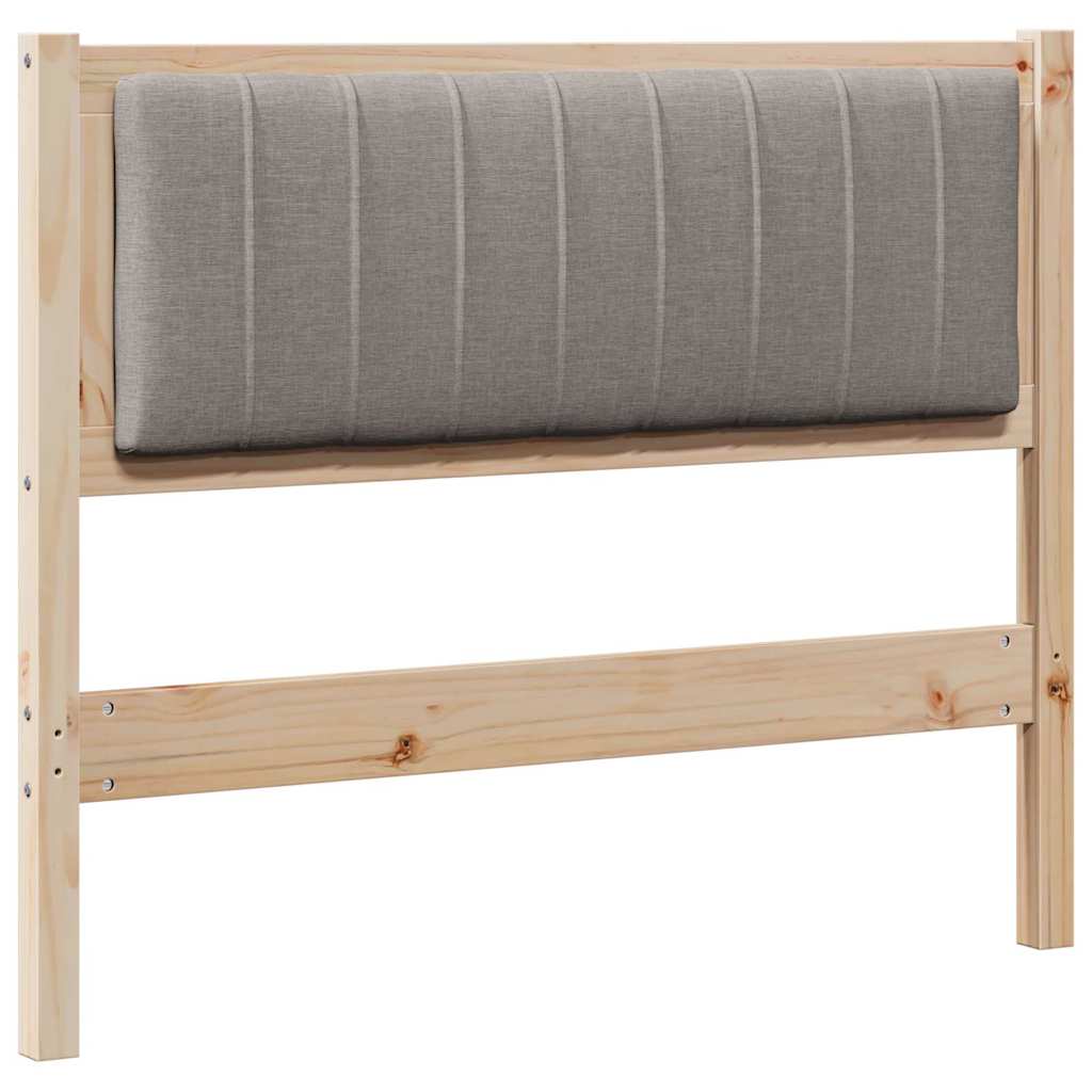 Gepolstertes Kopfteil Braun 100 cm Massives Kiefernholz