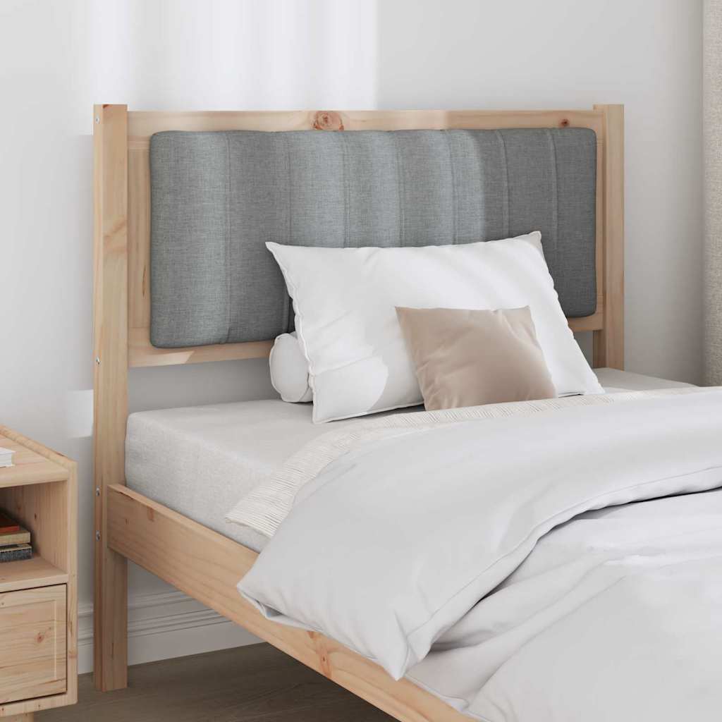 Gepolstertes Kopfteil Braun 90 cm Massives Kiefernholz