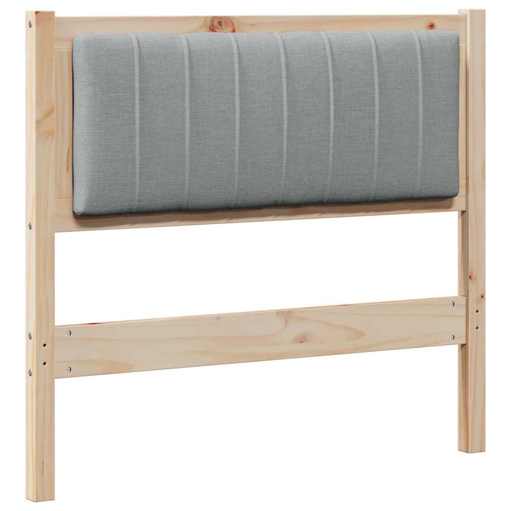 Gepolstertes Kopfteil Braun 90 cm Massives Kiefernholz