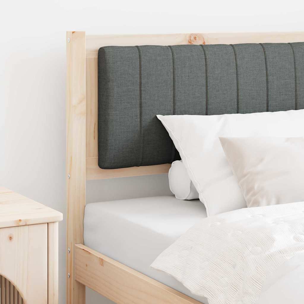 Gepolstertes Kopfteil Braun 90 cm Massives Kiefernholz