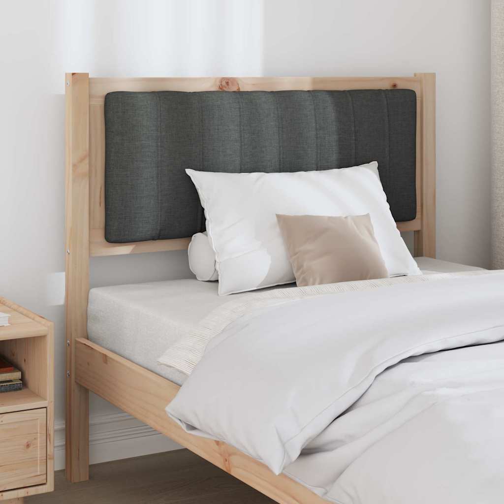 Gepolstertes Kopfteil Braun 90 cm Massives Kiefernholz