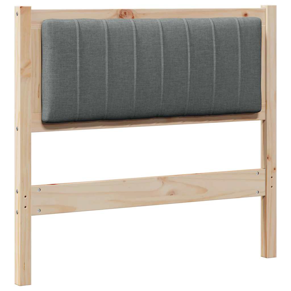 Gepolstertes Kopfteil Braun 90 cm Massives Kiefernholz