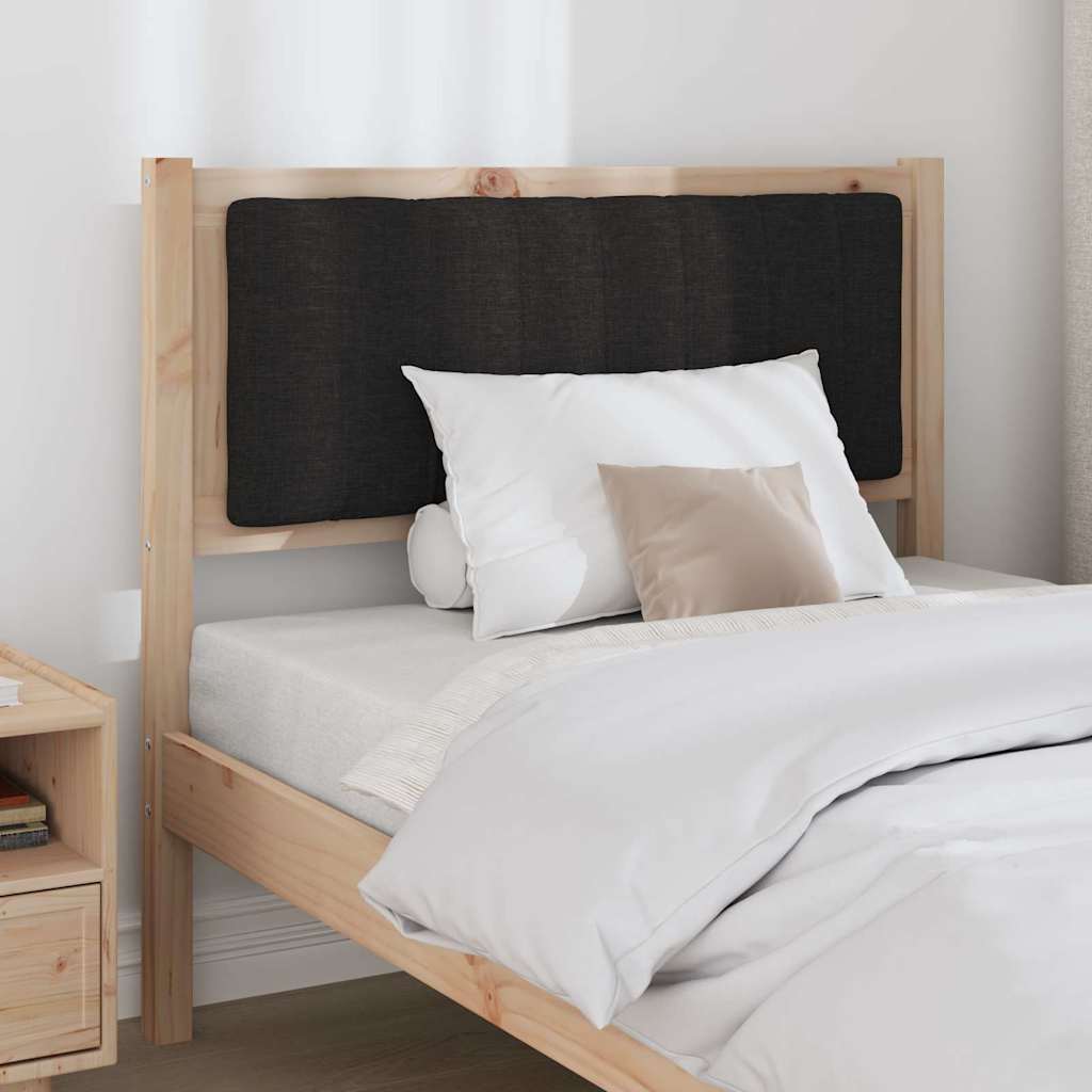 Gepolstertes Kopfteil Braun 90 cm Massives Kiefernholz