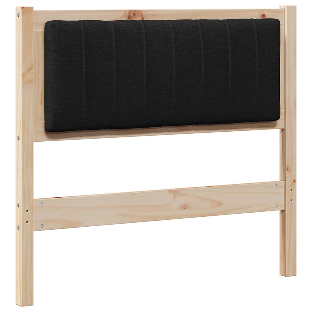 Gepolstertes Kopfteil Braun 90 cm Massives Kiefernholz