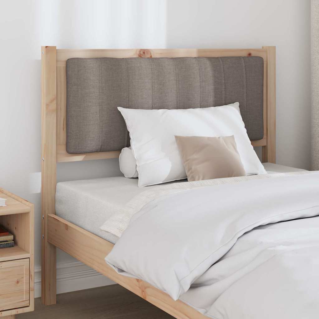 Gepolstertes Kopfteil Braun 90 cm Massives Kiefernholz