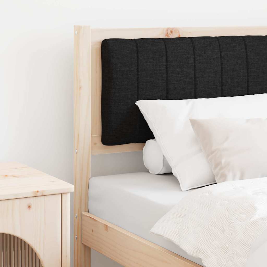 Gepolstertes Kopfteil Braun 80 cm Massives Kiefernholz