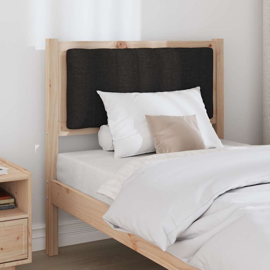 Gepolstertes Kopfteil Braun 80 cm Massives Kiefernholz