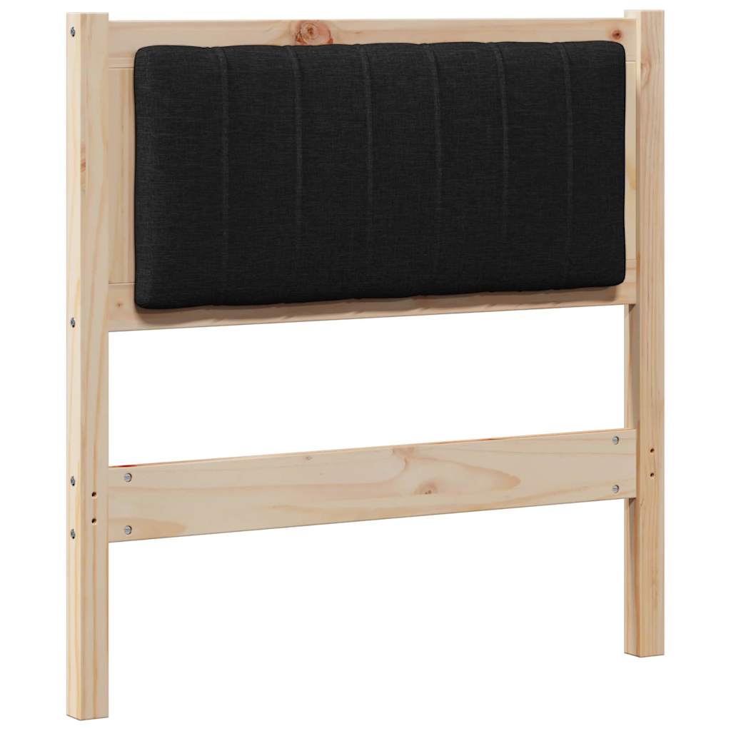 Gepolstertes Kopfteil Braun 80 cm Massives Kiefernholz