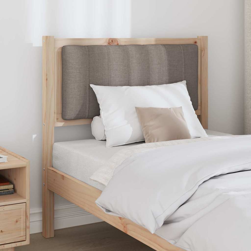 Gepolstertes Kopfteil Braun 80 cm Massives Kiefernholz