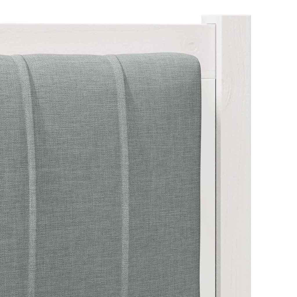 Gepolstertes Kopfteil Weiß 80 cm Massives Kiefernholz