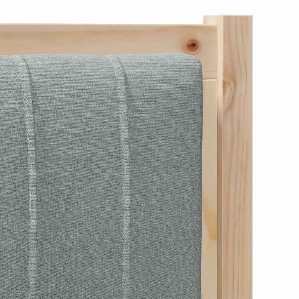 Gepolstertes Kopfteil Braun 75 cm Massives Kiefernholz