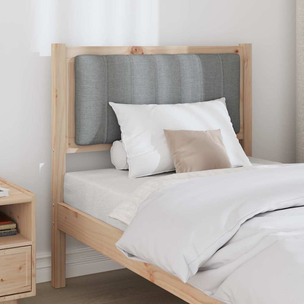 Gepolstertes Kopfteil Braun 75 cm Massives Kiefernholz
