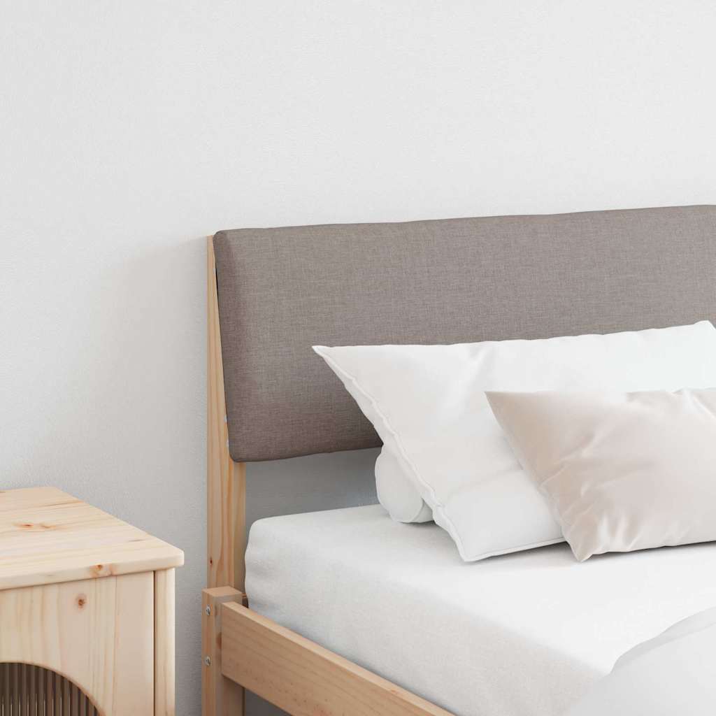 Gepolstertes Kopfteil Taupe 200 cm Massives Kiefernholz