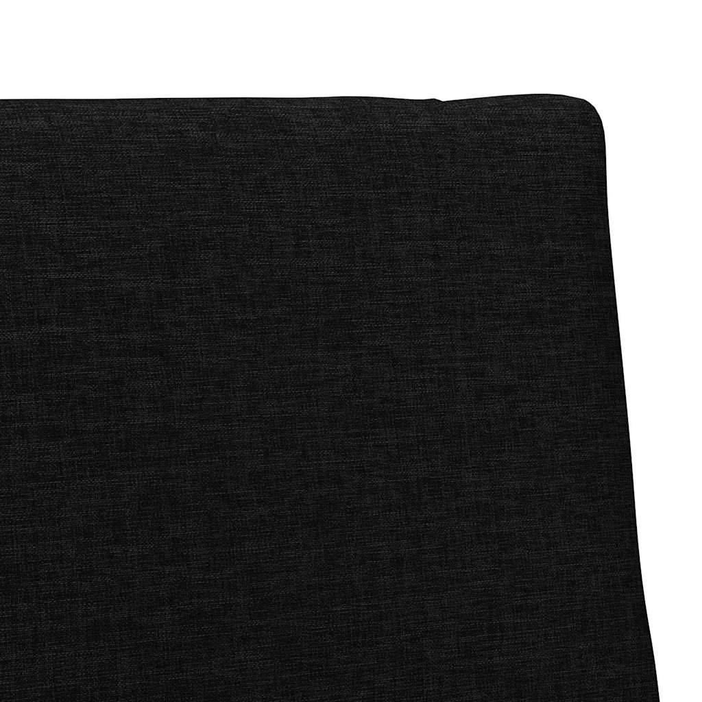 Gepolstertes Kopfteil Schwarz 100 cm Massives Kiefernholz