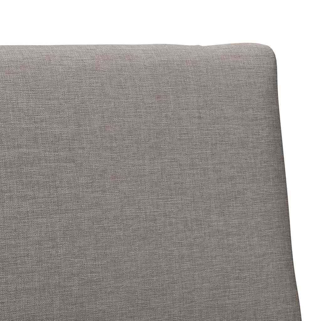 Gepolstertes Kopfteil Taupe 100 cm Massives Kiefernholz
