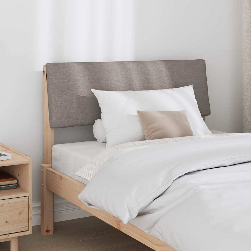 Gepolstertes Kopfteil Taupe 100 cm Massives Kiefernholz
