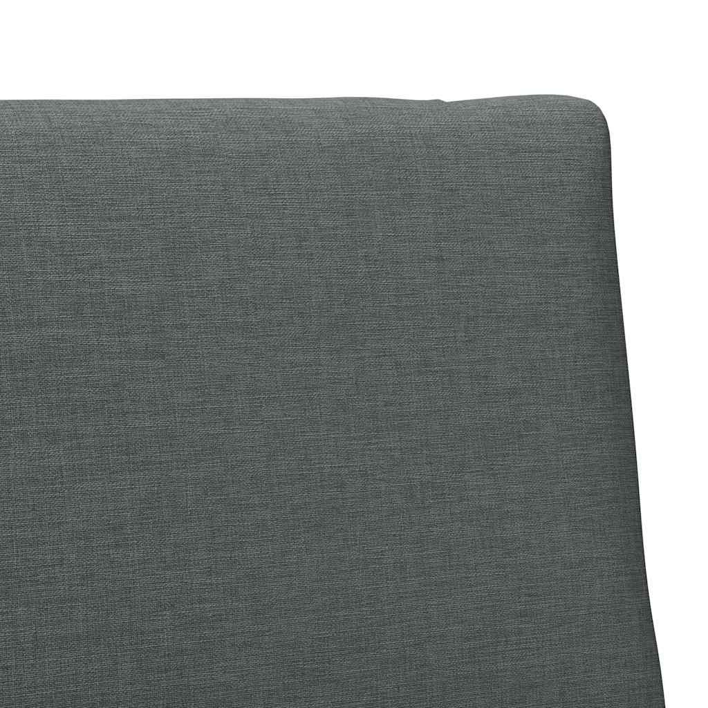 Gepolstertes Kopfteil Dunkelgrau 80 cm Massives Kiefernholz
