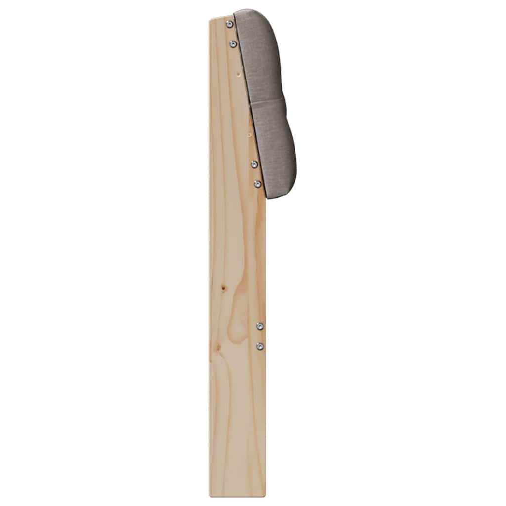 Gepolstertes Kopfteil Taupe 180 cm Massives Kiefernholz