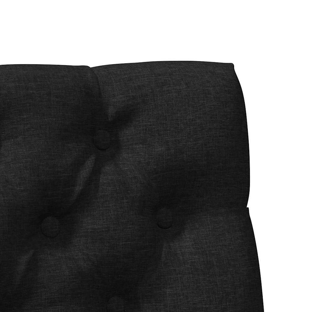 Gepolstertes Kopfteil Schwarz 90 cm Massives Kiefernholz