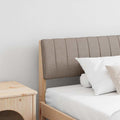 Gepolstertes Kopfteil Taupe 200 cm Massives Kiefernholz