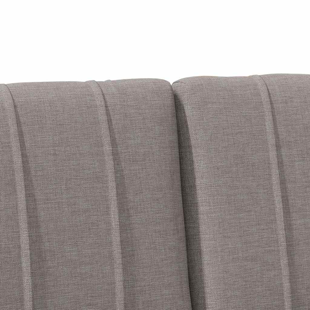 Gepolstertes Kopfteil Taupe 180 cm Massives Kiefernholz