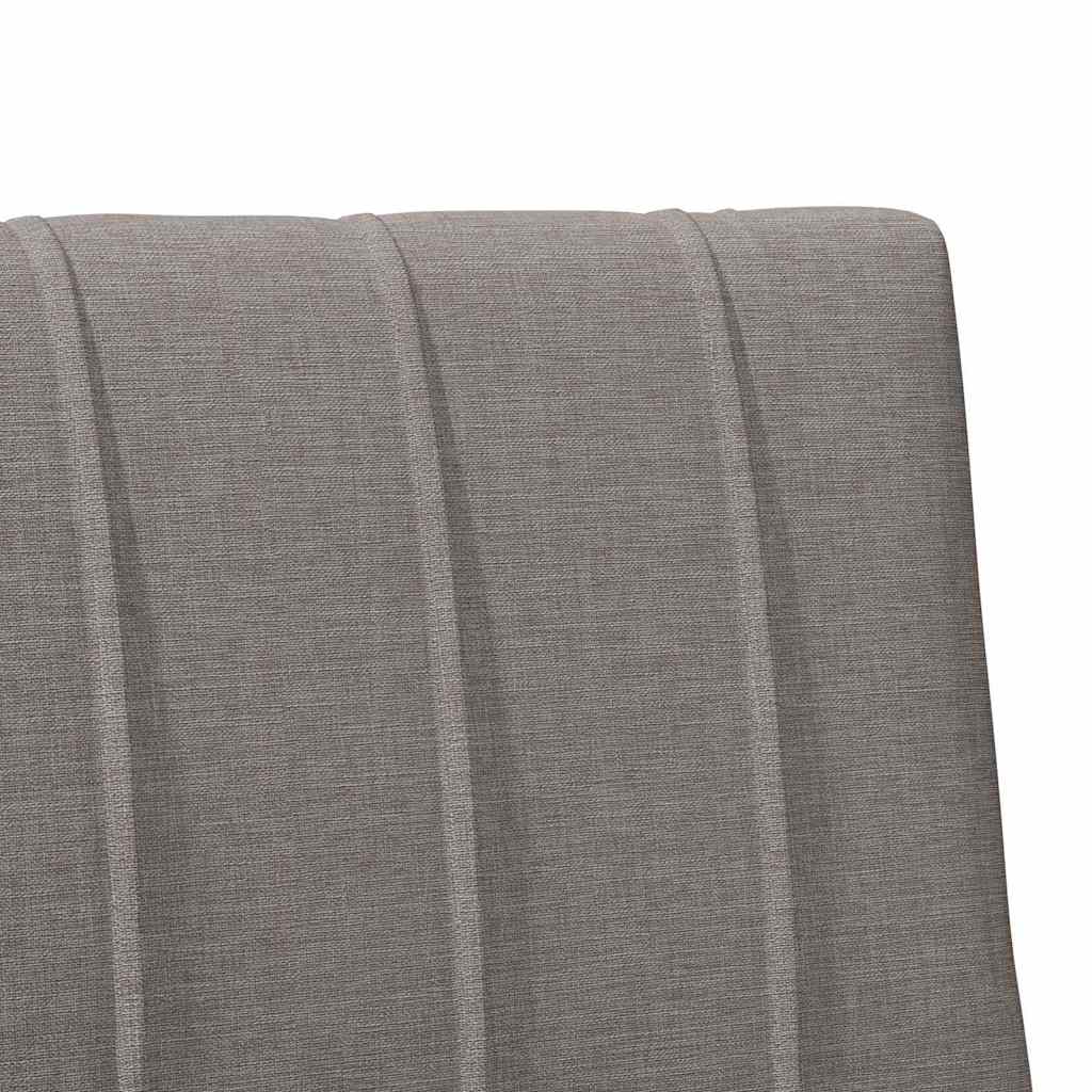 Gepolstertes Kopfteil Taupe 80 cm Massives Kiefernholz