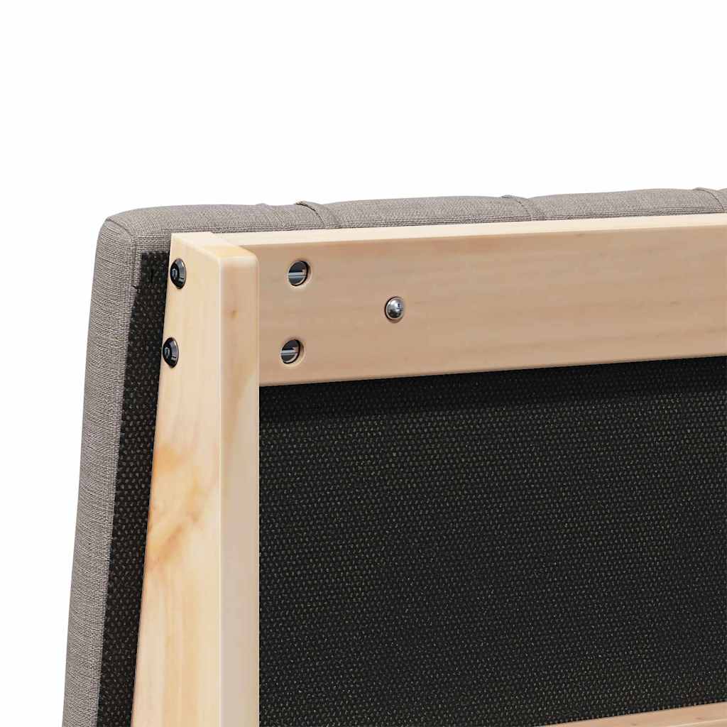 Gepolstertes Kopfteil Taupe 80 cm Massives Kiefernholz