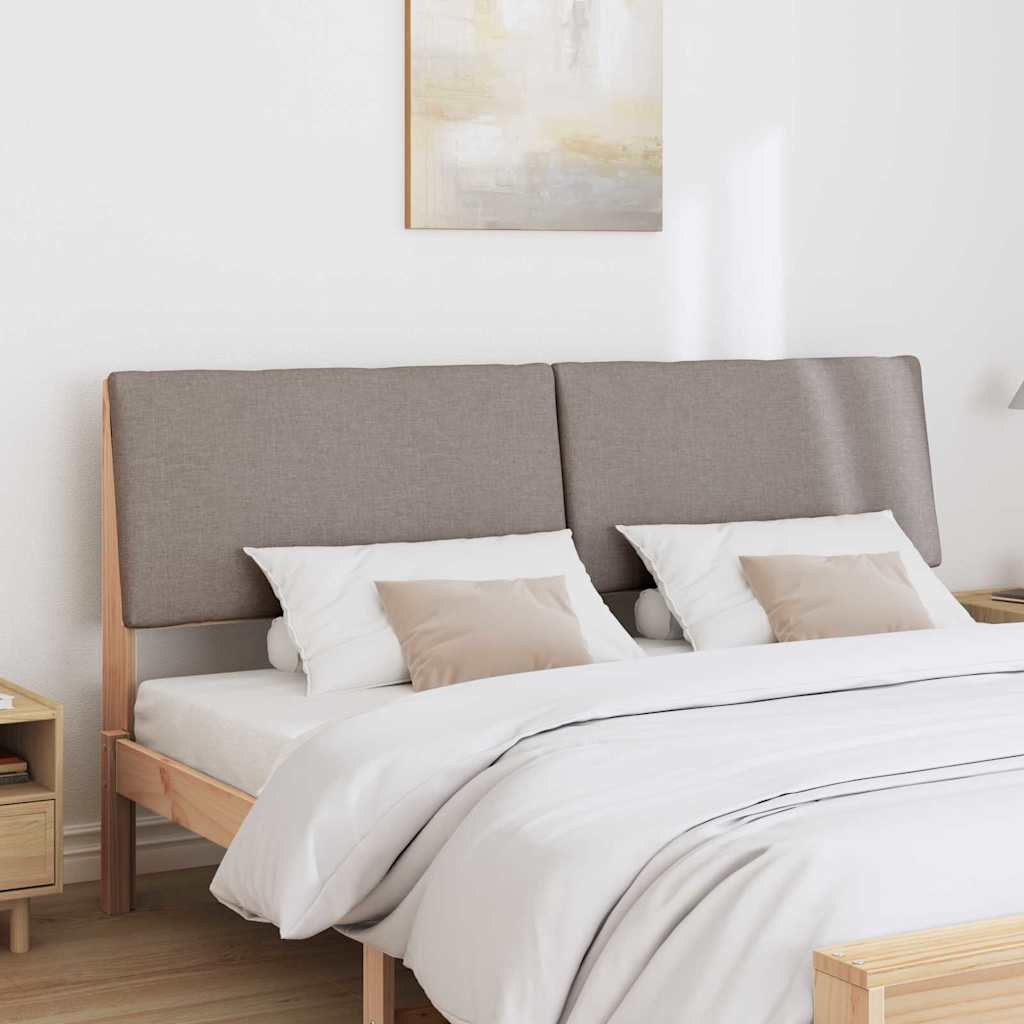Gepolstertes Kopfteil Taupe 200 cm Massives Kiefernholz