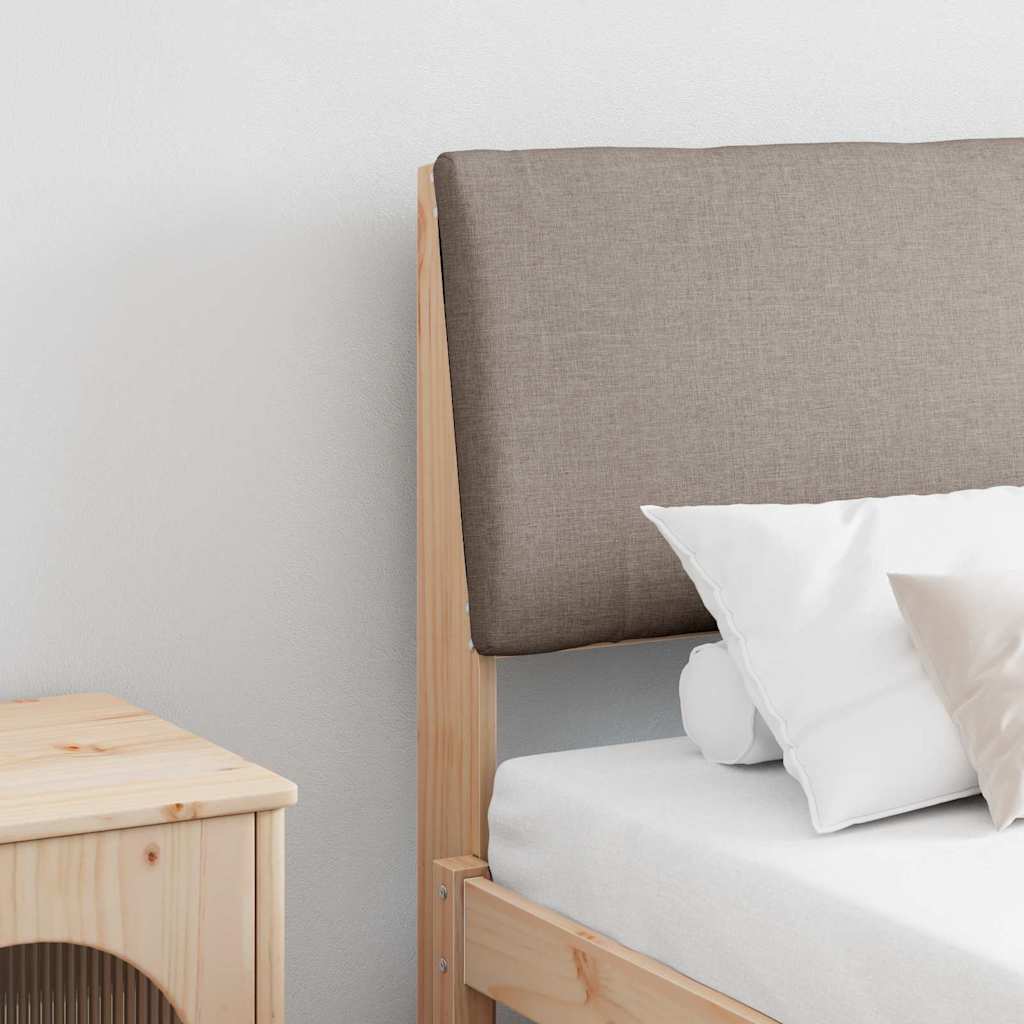 Gepolstertes Kopfteil Taupe 180 cm Massives Kiefernholz
