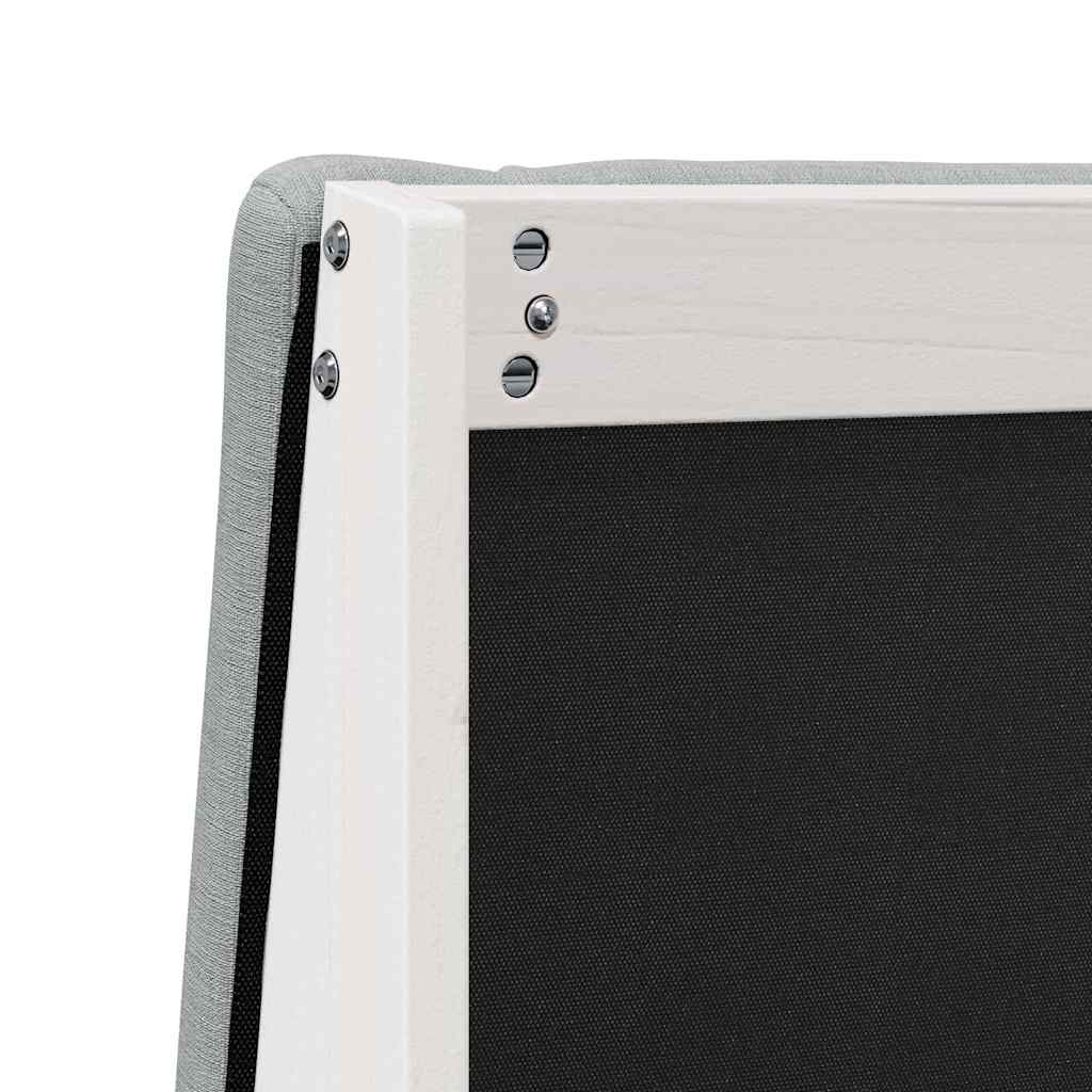 Gepolstertes Kopfteil Hellgrau 180 cm Massives Kiefernholz