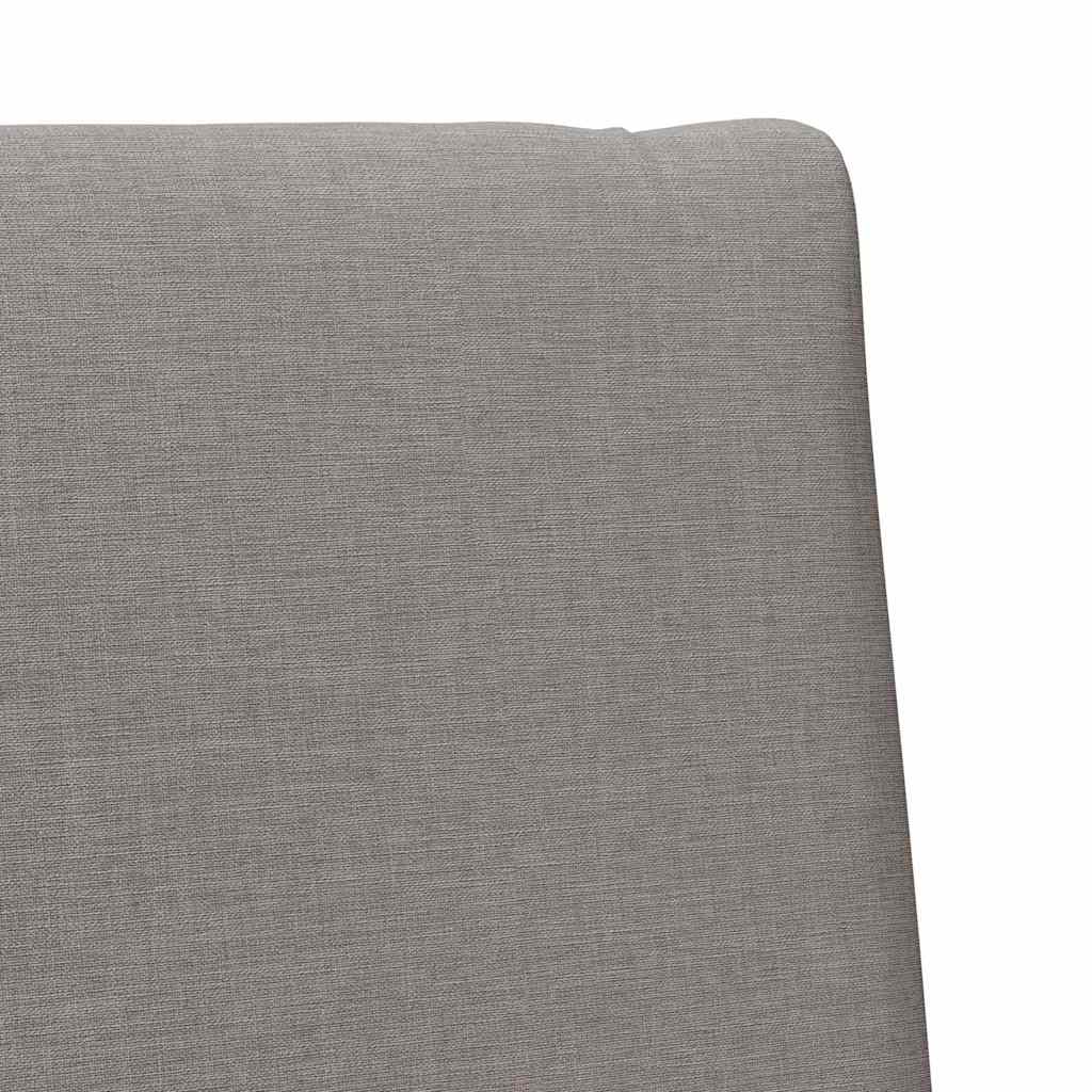 Gepolstertes Kopfteil Taupe 100 cm Massives Kiefernholz